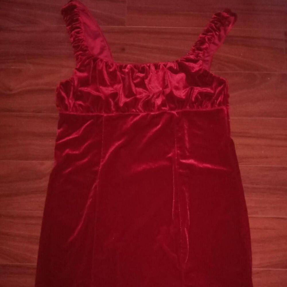 Cider Women's Red and Burgundy Dress